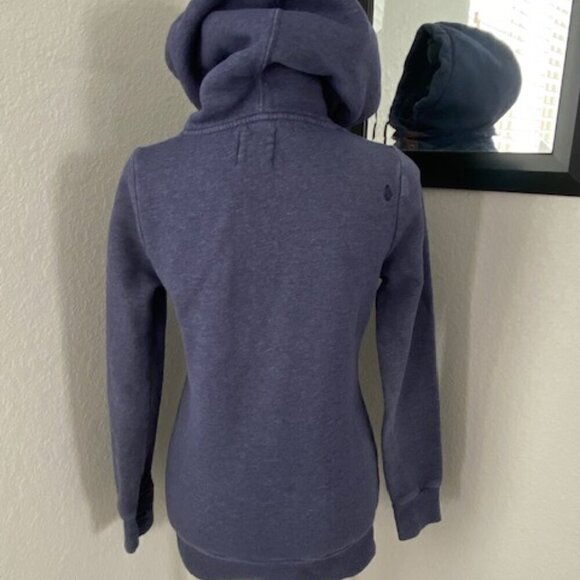 VOLCOM Tower Blue Pullover Fleece Hoodie Storm Blue XS - Picture 5 of 13